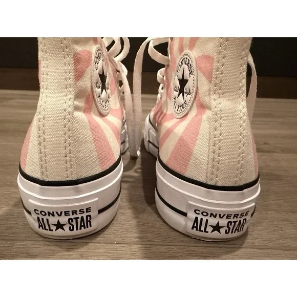 Converse Chuck Taylor Lift Platform Hi Sneakers Pink Candy Canvas Women A10008C - Picture 6 of 8
